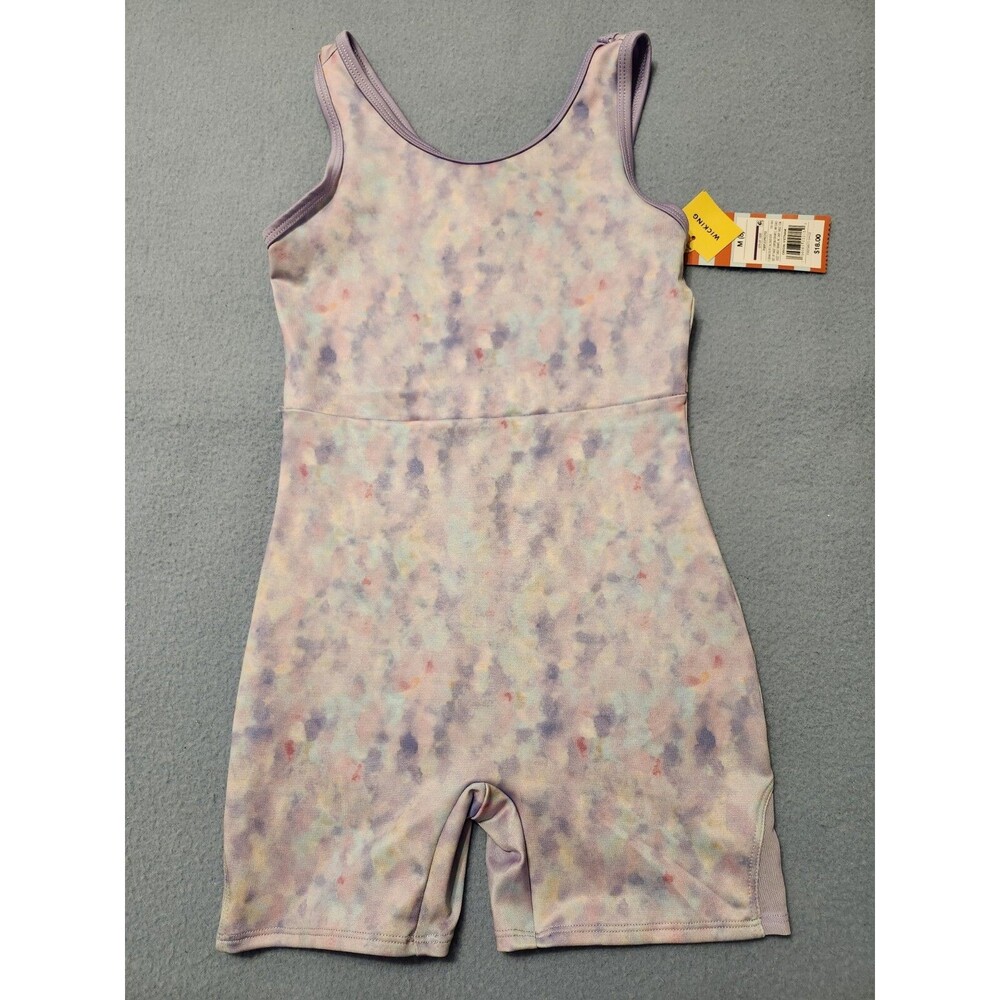 NEW Cat & Jack Girls' Purple Pastel Tie-Dye Biketard Size 8 Leotard